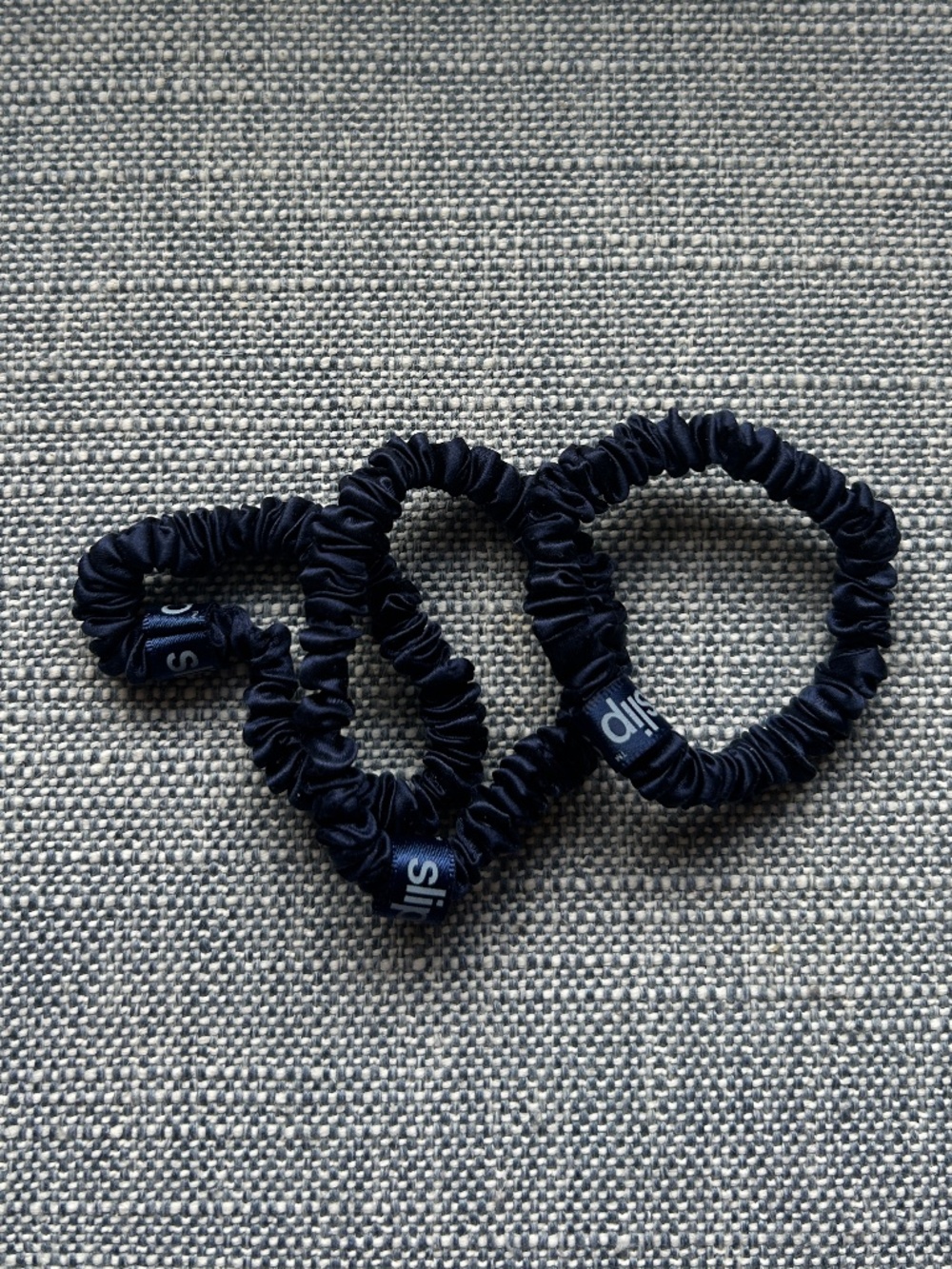 3 Pure Silk SLIP Skinny Scrunchies: Anti-Crease, Anti-Breakage Slipsilk™ Design